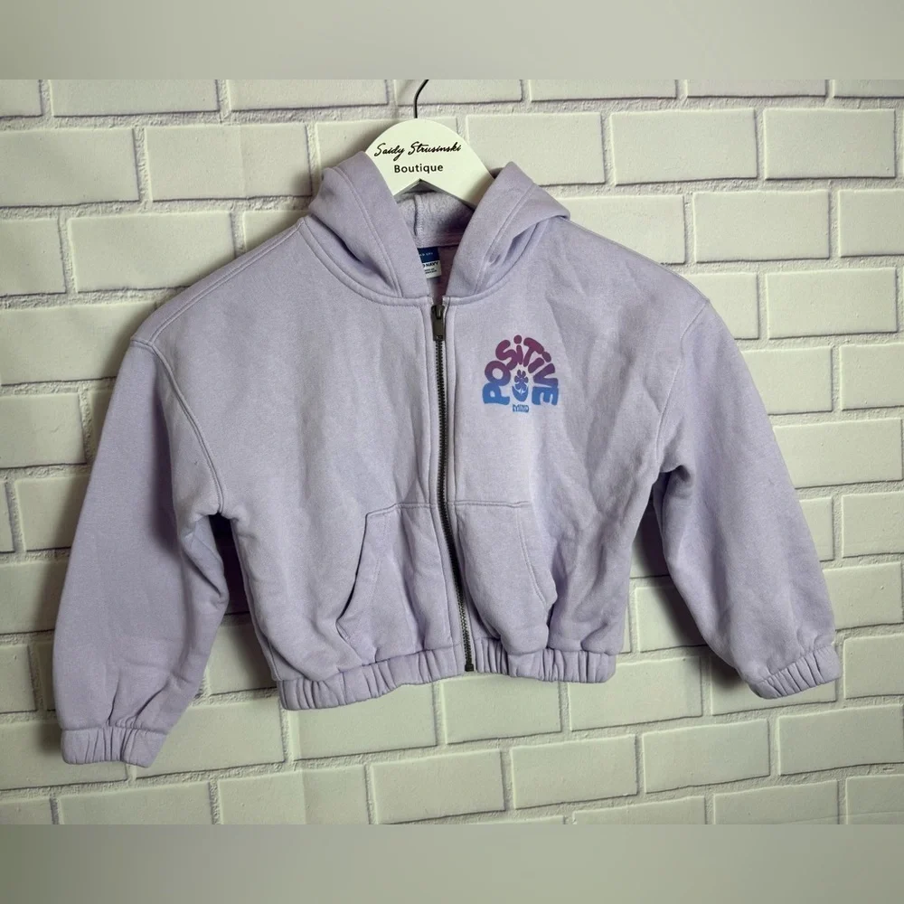 Old Navy Cropped Hoodie Lavender 